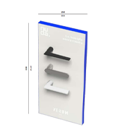 Nuda counter display with 3 handles Mod